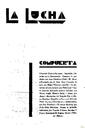 [Issue] Lucha, La : Revista decenal (Lorca). 21/3/1934.