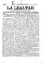 [Issue] Lealtad, La. 19/10/1884, #1.