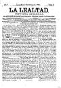 [Ejemplar] Lealtad, La. 30/11/1884, n.º 7.