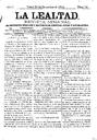 [Ejemplar] Lealtad, La. 29/12/1884, n.º 11.