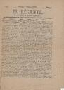 [Ejemplar] Regante, El : Revista semanal de intereses morales y materiales, ciencias, artes y literatura (Lorca). 4/1/1885.