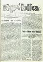 [Ejemplar] República : Semanario de izquierdas (Lorca). 18/3/1934.