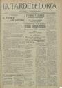 [Ejemplar] Tarde de Lorca, La (Lorca). 31/7/1922.