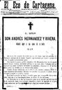 [Issue] Eco de Cartagena, El (Cartagena). 29/8/1890.