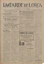 [Issue] Tarde de Lorca, La (Lorca). 27/3/1923.