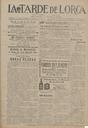 [Ejemplar] Tarde de Lorca, La (Lorca). 28/3/1923.
