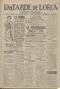 [Ejemplar] Tarde de Lorca, La (Lorca). 26/1/1924.