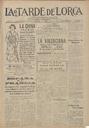 [Ejemplar] Tarde de Lorca, La (Lorca). 3/3/1924.