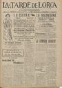 [Ejemplar] Tarde de Lorca, La (Lorca). 12/4/1924.