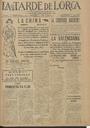 [Issue] Tarde de Lorca, La (Lorca). 29/4/1924.