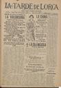 [Ejemplar] Tarde de Lorca, La (Lorca). 1/7/1924.