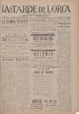 [Issue] Tarde de Lorca, La (Lorca). 23/7/1925.