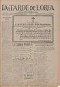 [Issue] Tarde de Lorca, La (Lorca). 27/8/1925.