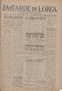 [Issue] Tarde de Lorca, La (Lorca). 18/9/1925.