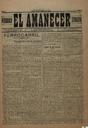 [Issue] Amanecer, El (Mula). 25/1/1920.