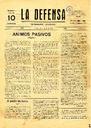 [Ejemplar] Defensa, La. Semanario católico (Yecla). 10/5/1930.