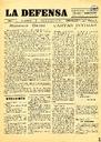 [Ejemplar] Defensa, La. Semanario católico (Yecla). 23/8/1930.