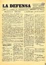 [Ejemplar] Defensa, La. Semanario católico (Yecla). 23/8/1930.
