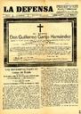 [Ejemplar] Defensa, La. Semanario católico (Yecla). 8/2/1931.