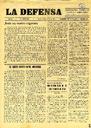 [Ejemplar] Defensa, La. Semanario católico (Yecla). 18/4/1931.