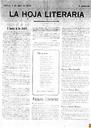 [Issue] Hoja Literaria, La (Yecla). 7/4/1934.