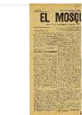 [Issue] Mosquito, El : Semanario joco-serio (Yecla). 30/8/1908.