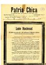 [Título] Patria Chica (Yecla). 9/2–24/8/1929.