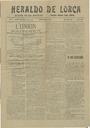 [Ejemplar] Heraldo de Lorca (Lorca). 9/5/1908.