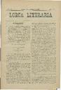 [Ejemplar] Lorca Literaria (Lorca). 11/4/1887.