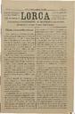[Ejemplar] Lorca Semanario Independiente (Lorca). 10/11/1922.