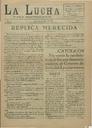 [Ejemplar] Lucha, La : Diario independiente (Lorca). 10/4/1931.