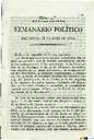 [Ejemplar] Semanario Político (Lorca). 18/5/1820.