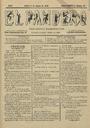 [Ejemplar] Panadero, El (Jumilla). 9/8/1885.