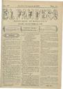 [Ejemplar] Panadero, El (Jumilla). 3/8/1890.