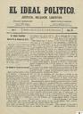 [Issue] Ideal político, El (Murcia). 10/10/1871.