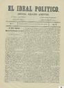 [Ejemplar] Ideal político, El (Murcia). 10/11/1871.