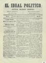 [Issue] Ideal político, El (Murcia). 10/8/1872.