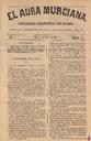 [Ejemplar] Aura Murciana, El (Murcia). 8/5/1871.