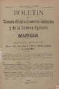 [Ejemplar] Bol. Cám. Comer. e Indus. y Cám. Agrícola de Murcia (Murcia). 1/10/1905.