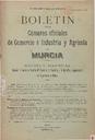 [Issue] Bol. Cám. Comer. e Indus. y Cám. Agrícola de Murcia (Murcia). 30/9/1906.