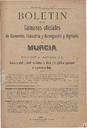[Ejemplar] Bol. Cám. Comer. e Indus. y Cám. Agrícola de Murcia (Murcia). 31/5/1908.