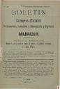 [Ejemplar] Bol. Cám. Comer. e Indus. y Cám. Agrícola de Murcia (Murcia). 30/6/1909.