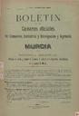 [Issue] Bol. Cám. Comer. e Indus. y Cám. Agrícola de Murcia (Murcia). 31/8/1909.