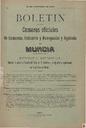 [Issue] Bol. Cám. Comer. e Indus. y Cám. Agrícola de Murcia (Murcia). 31/10/1909.
