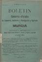 [Issue] Bol. Cám. Comer. e Indus. y Cám. Agrícola de Murcia (Murcia). 30/4/1911.