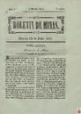 [Ejemplar] Boletín de Minas (Murcia). 29/7/1841.