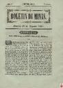 [Ejemplar] Boletín de Minas (Murcia). 19/8/1841.
