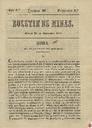 [Ejemplar] Boletín de Minas (Murcia). 25/11/1841.