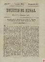 [Ejemplar] Boletín de Minas (Murcia). 9/12/1841.