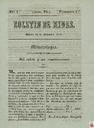 [Ejemplar] Boletín de Minas (Murcia). 23/12/1841.